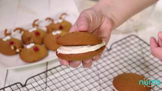 Gingerbread Reindeer Cookies amp Gingerbread Whoopie Pies [upl. by Ecnerret]