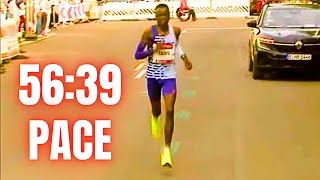 Half Marathon WR Attempt Berlin Half Marathon 2024 Race Highlights [upl. by Pytlik]