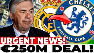 🔥NOW CHELSEA FANS GO WILD ANCELOTTI WORRIED REAL MADRID CONFIRMS £225 MILLION OFFER CHELSEA NEWS [upl. by Trahurn]