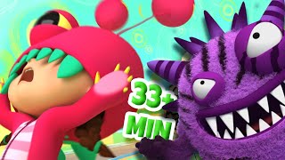 Lulu and monster friends Mega Compilation  Lulu’s Nursery Rhymes amp Kids Songs [upl. by Aklam877]