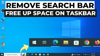 How to Remove Search Bar in Windows 10 2024 [upl. by Eniamahs676]