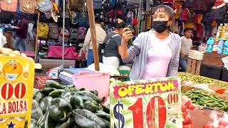 Llevele bara bara estamos de tianguis asi compra la gente en Ixmiquilpan [upl. by Sammons201]