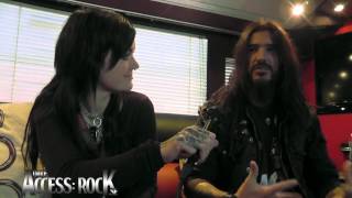 Access Rock interview with Robb Flynn of Machine Head at Metaltown 2012 [upl. by Yddet]