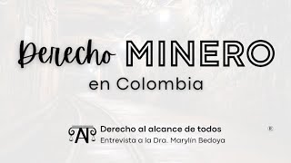 Derecho minero en Colombia [upl. by Baecher]