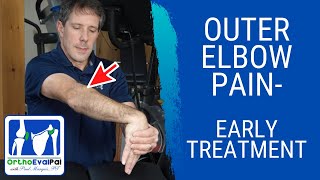 Outer Elbow Pain Tennis ElbowEarly Treatment [upl. by Cobb]