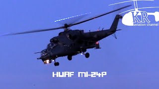 Mil Mi24P formation at Budaörs airfield [upl. by Kcirtemed]