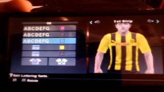 Pes 2013 psp ps2 tutorial BVB kit 201213 [upl. by Iormina87]