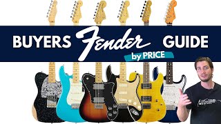 Best Fender Guitars by PRICE [upl. by Akenaj743]