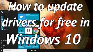 How to easily update your drivers for free in windows 10 [upl. by Ilatfen85]