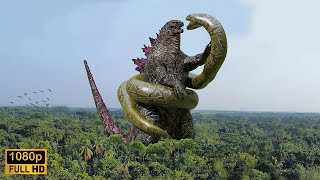 Godzilla vs Big Snake Epic Fight [upl. by Ytinirt]