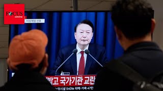 Südkoreas Präsident Yoon ruft Kriegsrecht aus [upl. by Aerdno]