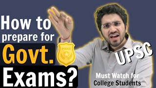 How to prepare for Government Exams  Specially for College students [upl. by Svirad459]