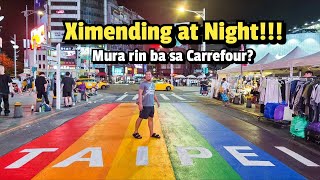 TAIWAN 🇹🇼 EP 3  WHAT TO SEE XIMENDING NIGHT MARKET IS IT WORTH IT TO BUY PASALUBONG CARREFOUR [upl. by Nylek]