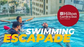 HILTON GARDEN INN  SWIMMING ESCAPADE [upl. by Nafets]