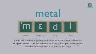 How to pronounce metal [upl. by Niran]