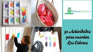 30 actividades para enseñar los colores  niños de 24 años [upl. by Nylleoj]