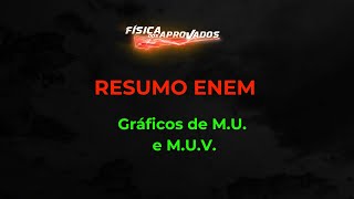 Enem  Resumo de Gráficos MU e MUV [upl. by Mordecai514]