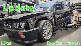 E30 Restoration EP25  Another Update On The ITB Turbo E30 Build [upl. by Yesdnil]