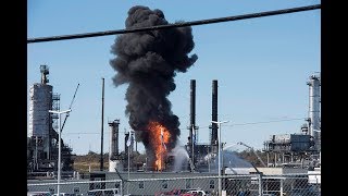 Oil refinery explosion injures 5 in NB [upl. by Dami]