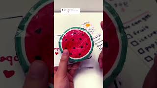 Water melon blind bag stickers blindbag [upl. by Adi327]