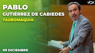 Intervención de PABLO GUTIÉRREZ DE CABIEDES sobre la TAUROMAQUIA [upl. by Ocsisnarf402]