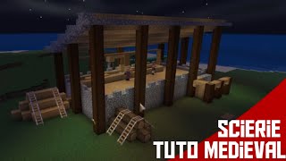 minecraft médiéval tuto scierie [upl. by Tymon442]