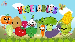 VEGETABLES NAMES in English For Kids  First Words for Babies  Learning Videos for Toddlers [upl. by Gosney901]