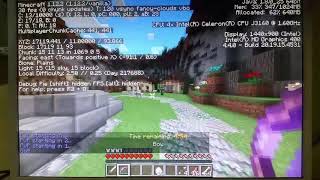 Playing Minecraft on Intel Celeron J3160 HD400 Vorke V1 [upl. by Llerihs]