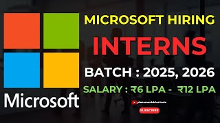 Microsoft Internship Opportunities Technology Consulting amp Product Management Roles 2024 [upl. by Nnalorac637]