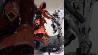 rival forever sazabi vs nu gundam fypシ modelkit gunpla gundam nugundam sazabi fyp shorts [upl. by Shir]