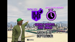 GTA 5 Online  Weekly Update  Time Trials 5  12 Sept [upl. by Eba]