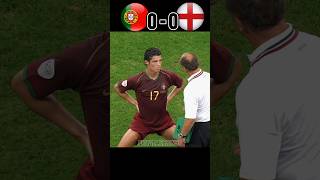 Portugal 🇵🇹 VS England 🏴󠁧󠁢󠁥󠁮󠁧󠁿 2006 World Cup Semi Final Ronaldo youtube football shorts [upl. by Gow]