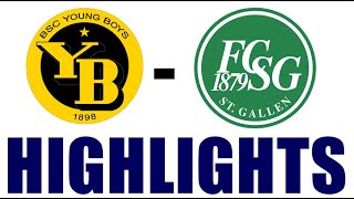 Young Boys 31 St Gallen Highlights  Swiss Super League 202425 [upl. by Caundra]