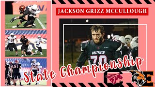 Jackson quotGrizzquot McCullough State Championship Highlights  Chatfield 41 Erie 34  1242021 [upl. by Euqinaj299]