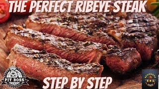 Pit Boss Ribeye steak  Unveiling the Perfect Pellet Grill Ribeye [upl. by Ailam843]