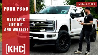 Ford F350 Goes Beast Mode Epic Lift Kit amp Wheel Transformation [upl. by Patrich]