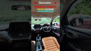 quotMaruti Fronx Interior Makeover  Premium Custom Seat Covers amp Stylish Steering Wheel by Orchis👌car [upl. by Assirok]