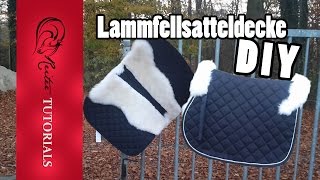 DIY Lammfell Schabracke ganz einfach selber machen  Reitertutorials [upl. by Elyr]