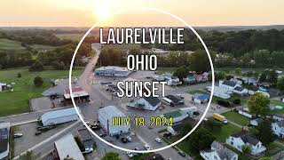 Laurelville Ohio Sunset on July 18 2024 drone view in 4k [upl. by Firmin]