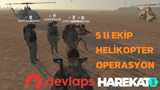 Harekat 2  Online 5 Lİ EKİP İLE OPERASYON🚁 [upl. by Kcirrek]