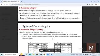 Data Integrity and Normalization Part II [upl. by Roddy]