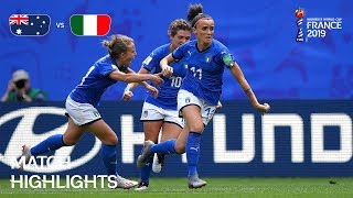 Australia v Italy  FIFA Women’s World Cup France 2019  Match Highlights [upl. by Joellyn]