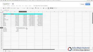 Excel Google Drive TürkçeETablolarda En Büyük En Küçük Ortalama ve Toplam gibi değerleri bulmak [upl. by Areid107]