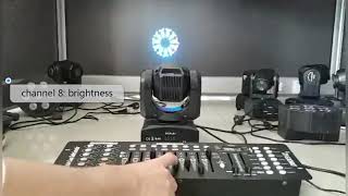 UKing moving head stage lights with led ring [upl. by Tekcirk]