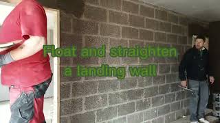 Float and straighten a landing wall [upl. by Dhumma]