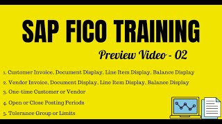 SAP FICO Training 02  Invoice Posting  Customer Invoice  Vendor Invoice  Tolerance Group [upl. by Finn]