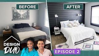 ‘Design Duo’ Ep 2 Couple’s Incredible Bedroom Redesign in 100YearOld House [upl. by Georgie]