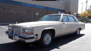 1988 Cadillac Brougham Start Up Exhaust and In Depth Tour [upl. by Adnahsed81]