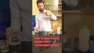 How to Make dilute solution from concentrated solution by Sir Abdul Hafeez [upl. by Suckow541]