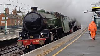 61306 Mayflower and 46100 Royal Scot Steaming Through Kings Langley on Wednesday 21st February 2024 [upl. by Wimsatt703]